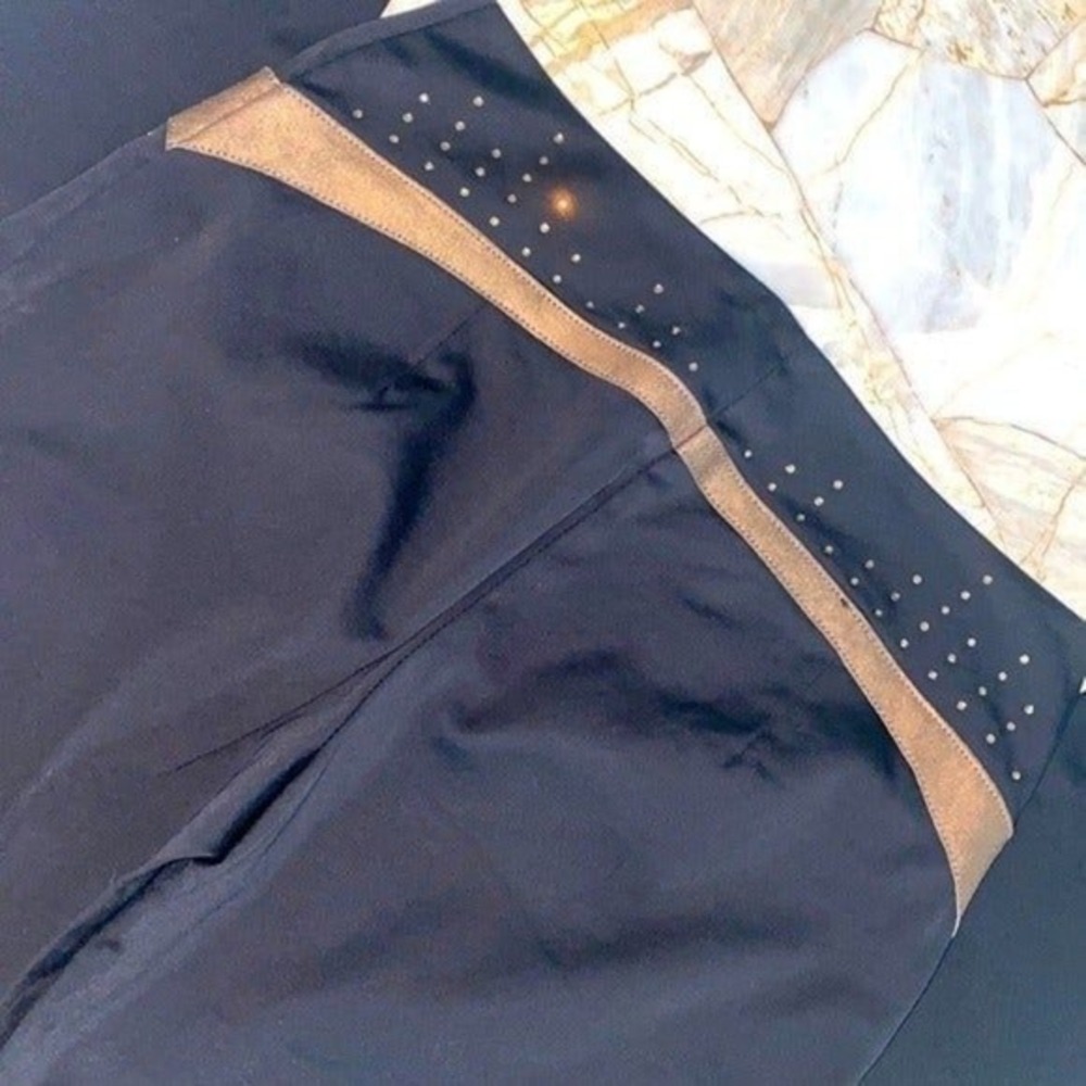 EXPRESS Mid Rise Dress Pants Black 1/2 - Picture 10 of 11